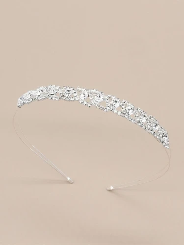  Mädchen Haarband silbernes Schmuck