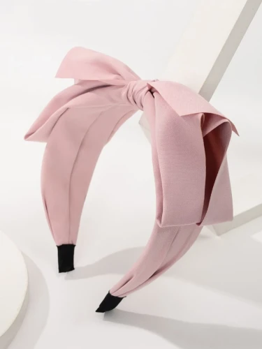 Mädchen Haarband breite Schleife pinke