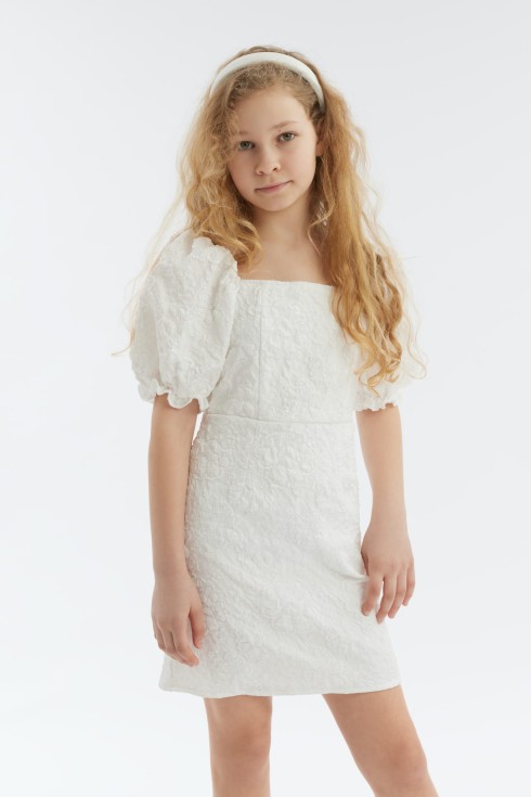 Flavia Mädchenkleid, Festkleid für Mädchen, elegante Mädchenkleider, Kinderfestkleidung, weiße Mädchenkleider, Hochzeitskleid für Kinder, Mädchenmode, Festmode für Kinder