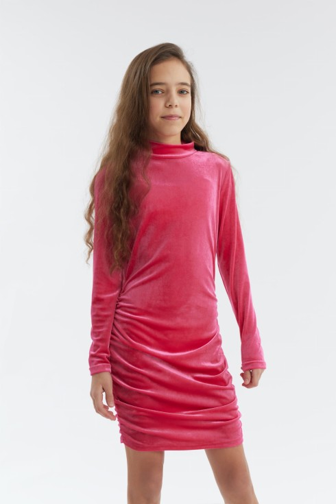 Mädchenkleider, Rosa Mädchenkleid, Festliche Kinderkleider, Samtkleider für Mädchen, Mädchenmode, Kinderkleidung, Elegante Mädchenkleider, Qualität Kinderkleider, Mädchenkleid Margot