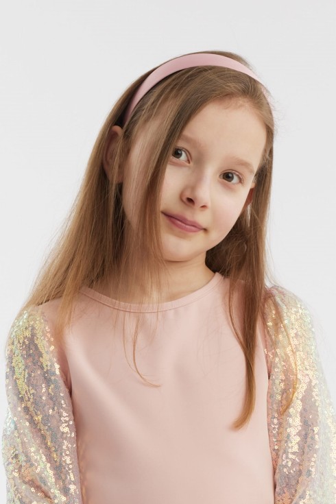 Mädchen Haarband, Pastellrosa Haarband, elegantes Haarband, Haaraccessoire für Mädchen, Kinder Haarschmuck, Geschenkideen für Mädchen, Erstkommunion Haarband, Kindergeburtstag Geschenk