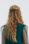 Mädchen Haarspangen, grüne Haarspangen, Schleifen Haarspangen, Kinder Haaraccessoires, elegante Haarspangen, Satin Haarspangen