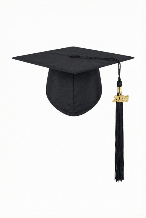 Absolventenkappe 2065, Graduation Cap Deutschland, Abschlusskappe Schwarz, Doktorandenmütze, Quaste 2026, Schulabschluss Kappe, Studienabschluss Hut, Abschlussfeier Accessoire