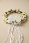 Kommunionskranz, handgefertigter Kommunionsschmuck, Kommunion Haaraccessoire, Schaumrosen Kranz, Kommunion Deutschland, eleganter Haarschmuck, Kinderkranz Kommunion, Kranz für Taufen, Hochzeitskranz Kinder, Haarschmuck EU