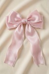 Haarspange Mädchen, Schleifen-Haarspange, festliche Haaraccessoires, Haarspange Kommunion, Haarspange Hochzeit, Mädchen Schleife Haar, elegantes Haaraccessoire, Geschenk für Mädchen, Haarspange rosa, festliche Frisuren Kinder