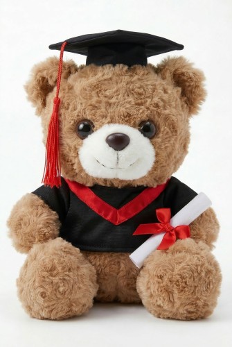 Absolventen-Teddy 24 cm – Kuscheltier zur Abschlussfeier