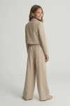 Mädchen-Set Emi Beige Styling, komplettes festliches Outfit Mädchen, elegantes Set Kommunion Konfirmation, Festmode Beige Kinder