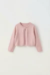 Mädchen Bolero Malena rosa festlich, Bolerojäckchen für Kommunion Mädchen, festliche Kinderjacke, Blumenmädchen Bolero, zoyafashion Festkollektion