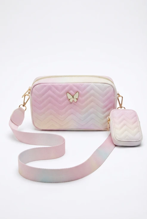 Mädchen Handtasche rosa Schmetterling festlich, Kindertasche für Kommunion, Blumenmädchen Tasche rosa, festliches Accessoire Mädchen, zoyafashion