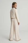 Mädchen Set Emi hellbeige Styling, Festoutfit Mädchen, elegantes Set hellbeige, Festkollektion Teen