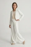 Mädchen Set Emi weiß Styling komplett, Festoutfit Erstkommunion, eleganter Kommunionsanzug, weiße Festkollektion