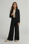 Mädchen Set Emi schwarz Styling komplett, Festoutfit Mädchen Ball, elegantes Set Sponsion, schwarze Festkollektion