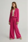 Mädchen Set Emi Fuchsia festlich, eleganter Anzug Sommerhochzeit, festliche Kinderkleidung Teen Pink, Mädchen-Set Geburtstag, Festmode Fuchsia zoyafashion