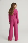 Mädchen Set Emi Fuchsia Styling komplett, Festoutfit Teen, lebhafte Mädchen-Festmode, Sommerkollektion