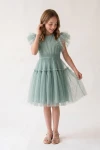 Festliches Tüllkleid Paola in Mintgrün für Mädchen