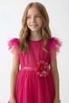 Festliches Tüllkleid Gabi in Dunkelrosa für Mädchen