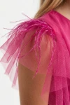 Festliches Tüllkleid Gabi in Dunkelrosa für Mädchen
