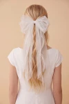 Haarklammer Mädchen, Tüll Schleife, Kommunion Haarschmuck, festliche Haarspange, Schleifen-Haarklammer, eleganter Haarschmuck, Haarschmuck für Mädchen, Hochzeitsaccessoires Kinder, Haaraccessoires für Feste, Tüllschleife Mädchen