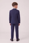 Anzug Liam in Marineblau – Sakko und Hose – Rückansicht